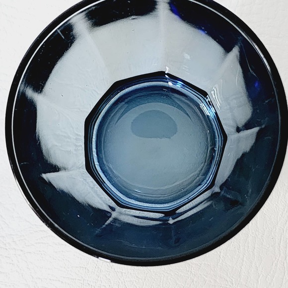 Bormioli Rocco, "Pulsar" Glass Water Ocean Blue, Set of 3 Rocks Glasses - Picture 8 of 9